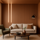 Painel Ripado Freijó 2,80m x 16cm Fibra de madeira WPC – Sofisticado Interno