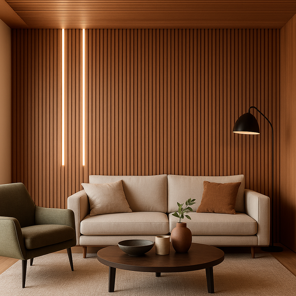 Painel Ripado Louro Freijó - 2,70m LANÇAMENTO WPC – Sofisticado Interno