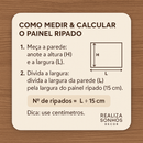 Painel Ripado Branco Rajado - 2,90m Madeira Ecológica WPC – Sofisticado Interno