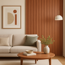 Painel Ripado Freijó 2,80m x 16cm Fibra de madeira WPC – Sofisticado Interno