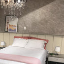 Cabeceira Modular Bege Adesiva Estofada – Design Sofisticado e Instalação Sem Furos