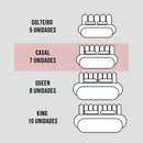 Cabeceira Modular Bege Adesiva Estofada – Design Sofisticado e Instalação Sem Furos