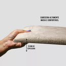 Cabeceira Modular Bege Adesiva Estofada – Design Sofisticado e Instalação Sem Furos