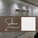 Placa 3D Sahara Autoadesiva – 50x50cm Revestimento Decorativo de Parede