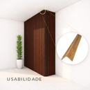 Cantoneira Acabamento Painel Ripado de 2,90m e 2,80m - 2,5cm x 2,5cm em L