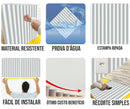 Placa 3D Ripado Autoadesiva – 50x50cm Revestimento Decorativo de Parede