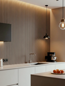 Painel Ripado Loft 2,90m x 25cm Madeira Ecológica WPC Sofisticado