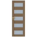 Papel de Parede Porta Madeira Marrom Com Visor