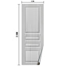 Papel de Parede Porta Madeira Marrom Com Visor