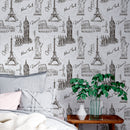 Papel de Parede Adesivo com estampa Teen.