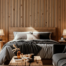 Painel Ripado Loft 2,90m x 25cm Madeira Ecológica WPC Sofisticado