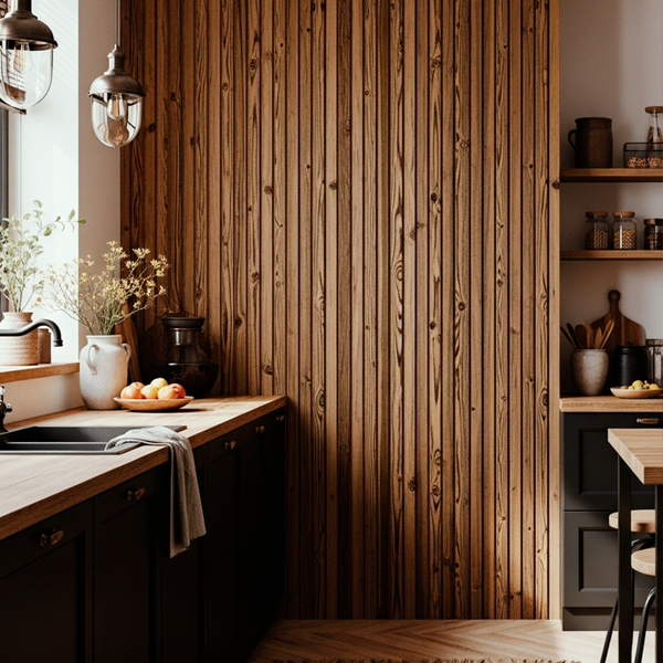 Painel Ripado Loft 2,90m x 25cm Madeira Ecológica WPC Sofisticado