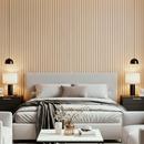 Painel Ripado Carvalho - 2,90m Madeira Ecológica WPC – Sofisticado Interno