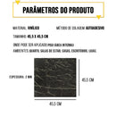 Piso Vinílico Autoadesivo Preto Rajado – Instalação Fácil Sofisticado