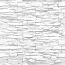 Papel de Parede Pedra Canjica Branca 48cm x 1,5m