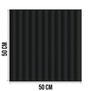 Placa 3D Ripado Autoadesiva – 50x50cm Revestimento Decorativo de Parede