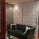 Placa 3D Mini Primavera Autoadesiva – 25x25cm Revestimento Decorativo de Parede