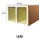 Brise Divisor de Ambientes 2,90m – Freijó Madeira Ecológica WPC | Moderno e Funcional