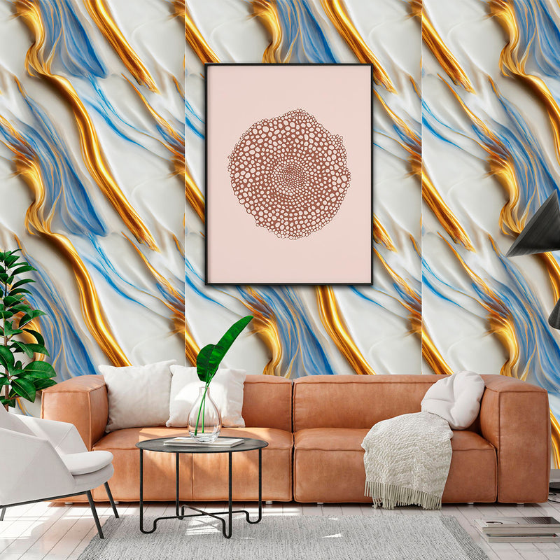 Painel de Mármore Vinílico Autocolante 3m x 1,20m Flexível