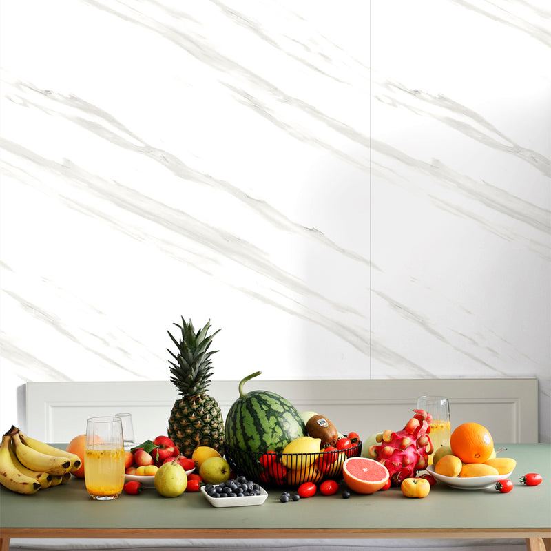Painel de Mármore Vinílico Autocolante 3m x 1,20m Flexível