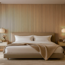 Painel Ripado Adesivo Amadeirado 3m x 40cm Para Parede