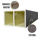 Brise Divisor de Ambientes 2,90m – Cinza Madeira Ecológica WPC | Moderno e Funcional