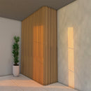 Acabamento Para Ripado WPC 96cm x 2,5cm x 2,5cm em L Kit Cantoneira