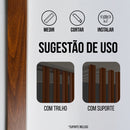 Brise Divisor de Ambientes 2,90m –  Tabaco Madeira Ecológica WPC | Moderno e Funcional