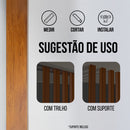 Kit Brise wpc Divisor de Ambientes 2,90m Freijó fibra de madeira