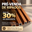 Painel Ripado WPC 2,90m x 15cm x 9mm Cinza – Madeira Ecológica / 1, 5 ou 10 Peças
