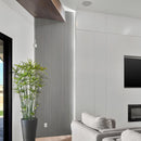 Painel Ripado Cinza - 2,90m Madeira Ecológica WPC – Sofisticado Interno