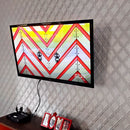 Placa 3D Veneto Autoadesiva – 50x50cm Revestimento Decorativo de Parede