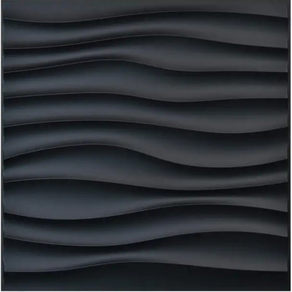 Placa 3D Ondas Autoadesiva – 50x50cm Revestimento Decorativo de Parede