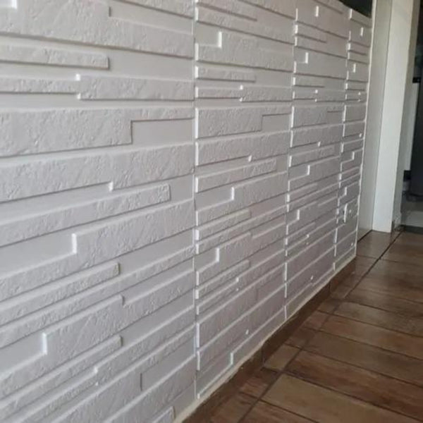 Placa 3D Canjiquinha Autoadesiva – 50x50cm Revestimento Decorativo de Parede