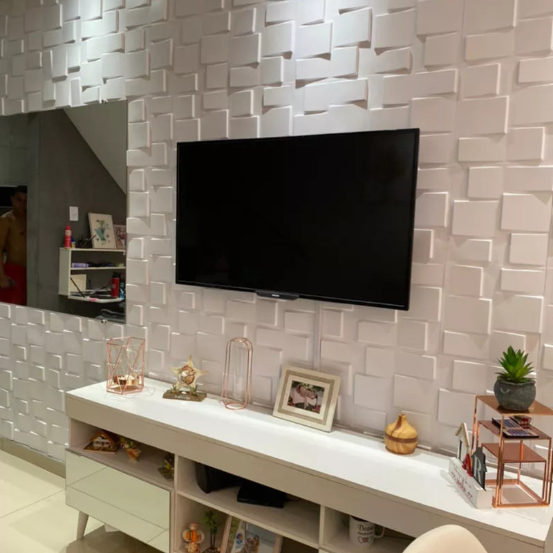 Placa 3D Dubai Autoadesiva – 50x50cm Revestimento Decorativo de Parede