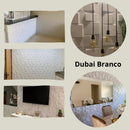 Placa 3D Dubai Autoadesiva – 50x50cm Revestimento Decorativo de Parede