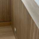 Painel Ripado Carvalho - 2,90m Madeira Ecológica WPC – Sofisticado Interno