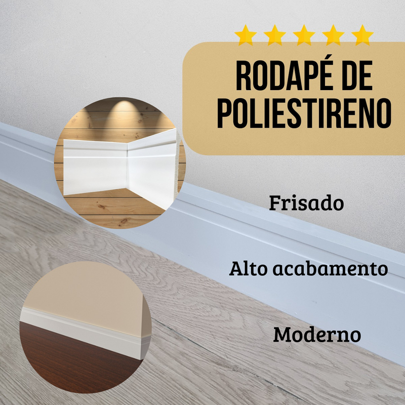 Rodapé Poliestireno 2.00m