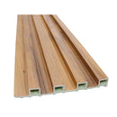 Kit Painel Ripado Freijó 2,90m x 16cm x 23mm Fibra de madeira WPC – Sofisticado Interno
