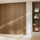 Painel Ripado Freijó - 2,90m Madeira Ecológica WPC – Sofisticado Interno