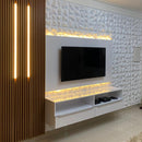 Placa 3D Alpes Autoadesiva – 50x50cm Revestimento Decorativo de Parede