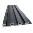 Painel Ripado WPC 2,90m x 16cm x 23mm Preto – Madeira Ecológica/ 1, 5 ou 10 Peças