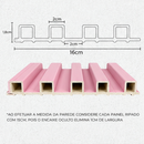 Painel Ripado WPC 2,90m x 16cm x 23mm Rosa – Madeira Ecológica para Parede/ 1, 5 ou 10 Peças