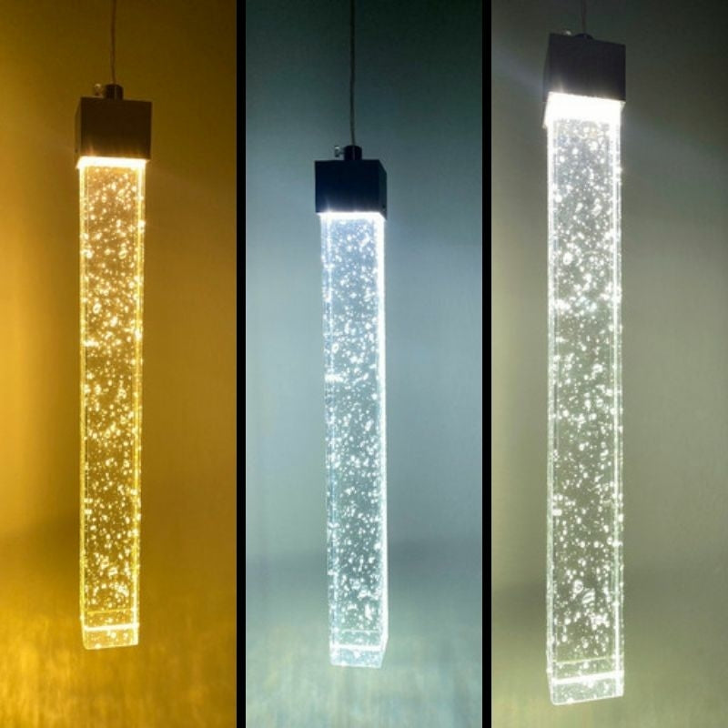 Lustre de cristal bolha de ouro